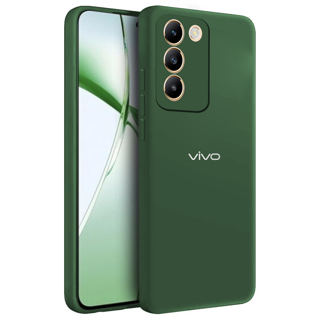 VIVO Y2OOE 5G Liquid Silicone Velvet-Touch Silk Finish Protective Back Case