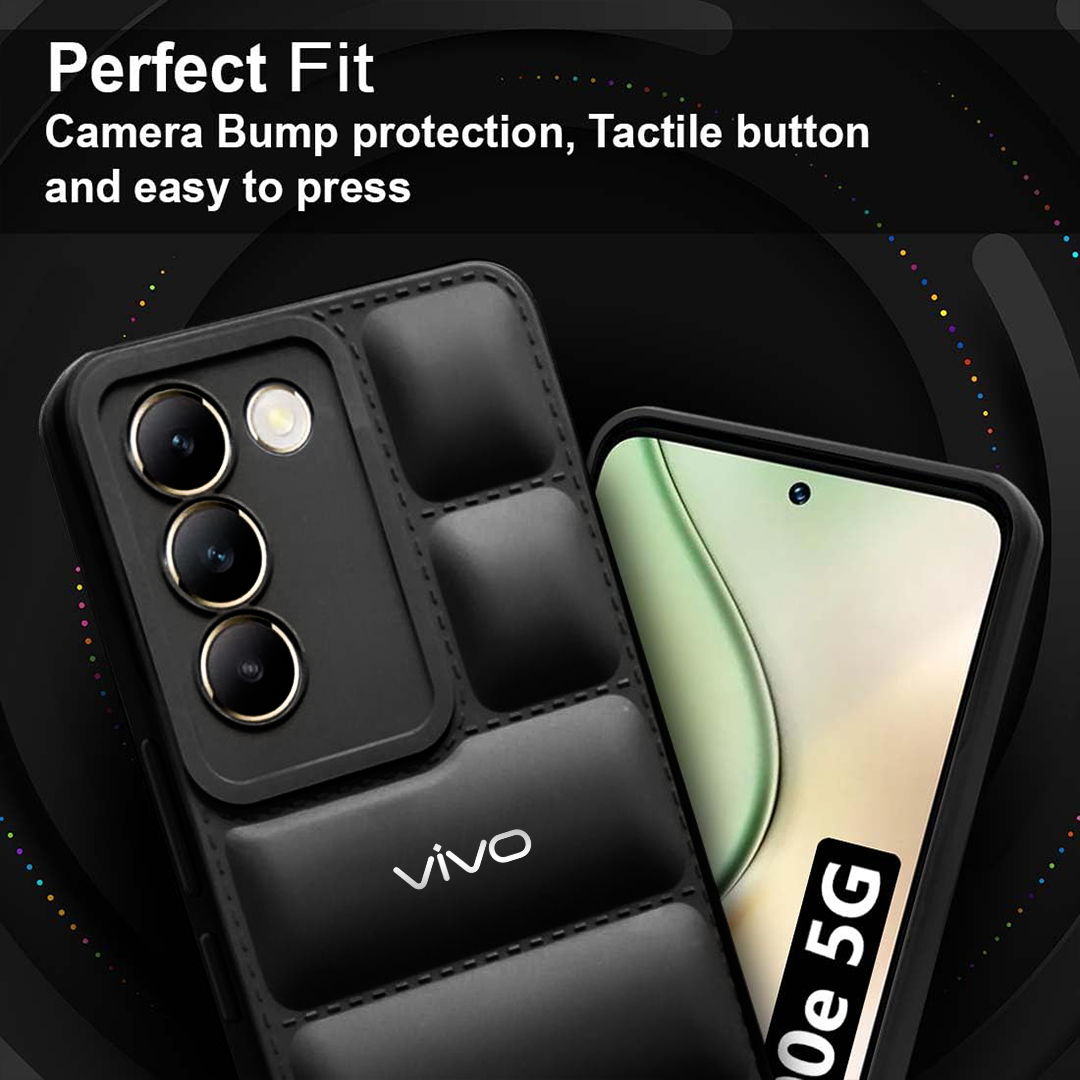 VIVO Y200E 5G THE PUFFER EDITION SOFT MATERIAL DOWN JACKET PHONE CASE