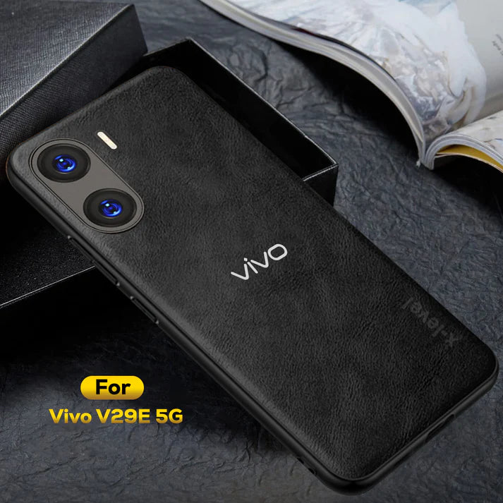 VIVO V29E 5G VINTAGE PU LEATHER PROTECTIVE BACK CASE