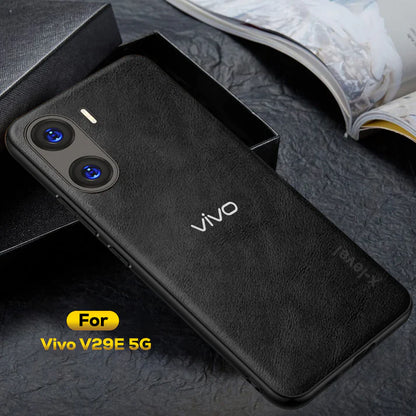 VIVO V29E 5G VINTAGE PU LEATHER PROTECTIVE BACK CASE