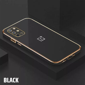 ONEPLUS 8T/9R ULTRA-SHINE GOLD ELECTROPLATED LUXURIOUS  BACK CASE WITH CAMERA PROTECTION