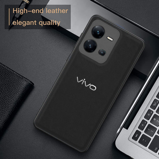 Vivo V25 5G VINTAGE PU LEATHER PROTECTIVE BACK CASE