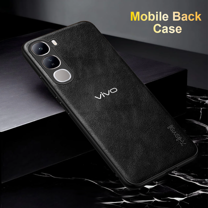 VIVO Y300 5G VINTAGE PU LEATHER PROTECTIVE BACK CASE