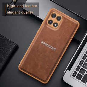 Galaxy A22 5G VINTAGE PU LEATHER PROTECTIVE BACK CASE