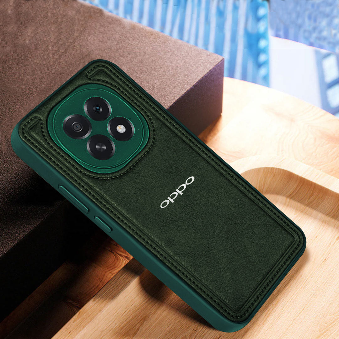 OPPO F29 5G Vintage Leather Stitched Protective Back Case