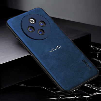 VIVO T4 5G Vintage Leather Stitched Protective Back Case
