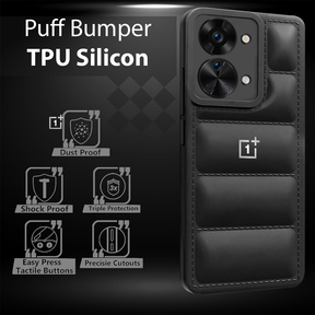 The Puffer Edition Black Bumper Back Case For Nord 2T 5g