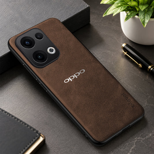 OPPO RENO 13 5G VINTAGE PU LEATHER PROTECTIVE BACK CASE