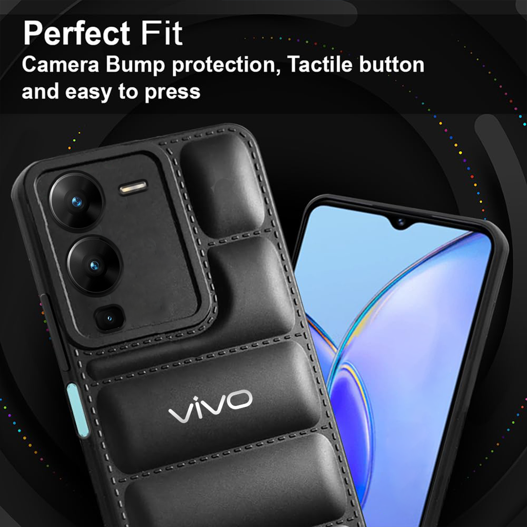 VIVO V25 PRO 5G THE PUFFER EDITION SOFT MATERIAL DOWN JACKET PHONE CASE