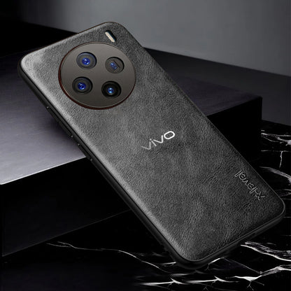 VIVO X100 5G Vintage Leather Stitched Protective Back Case Regular price