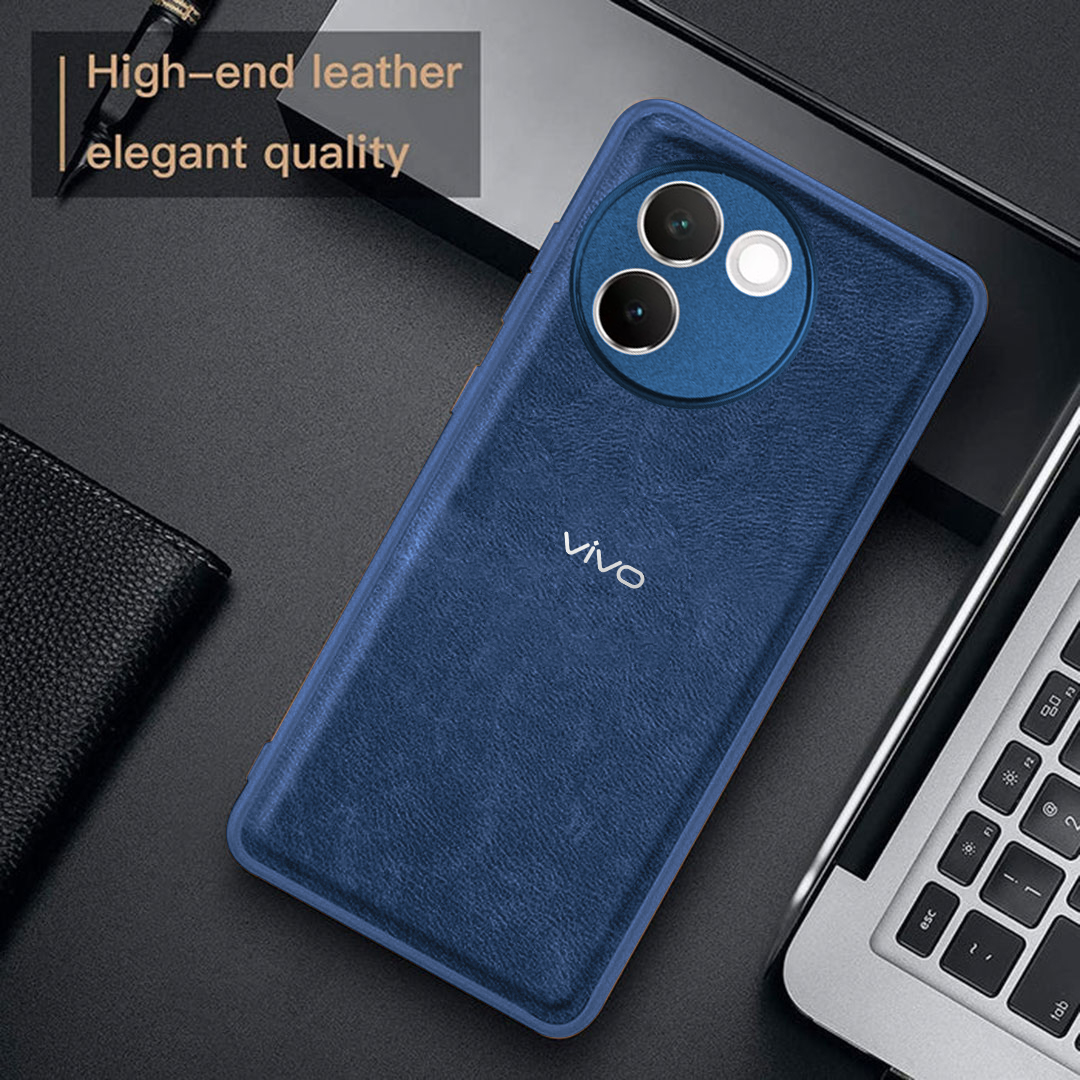 VIVO V30E 5G VINTAGE PU LEATHER PROTECTIVE BACK CASE