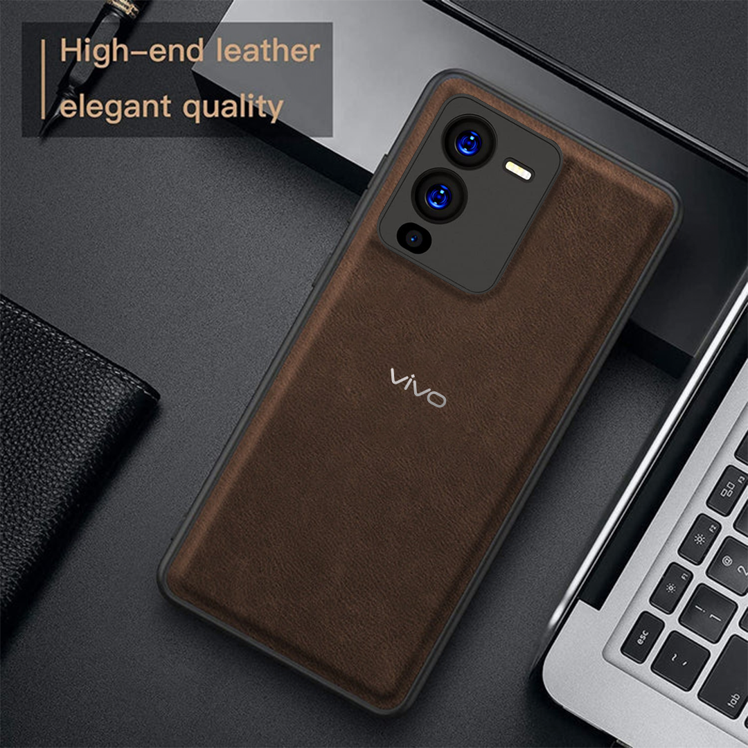 VIVO V25 PRO 5G VINTAGE PU LEATHER PROTECTIVE BACK CASE