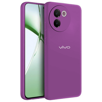 VIVO V30E 5G Liquid Silicone Velvet-Touch Silk Finish Protective Back Case