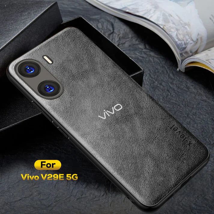 VIVO V29E 5G VINTAGE PU LEATHER PROTECTIVE BACK CASE