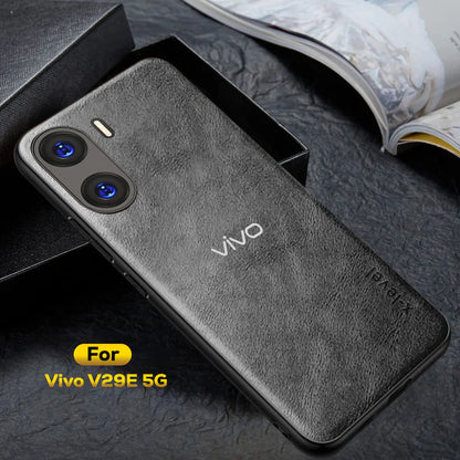 VIVO V29E 5G VINTAGE PU LEATHER PROTECTIVE BACK CASE