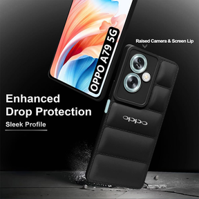 OPPO A79 5G THE PUFFER EDITION BLACK BUMPER BACK CASE