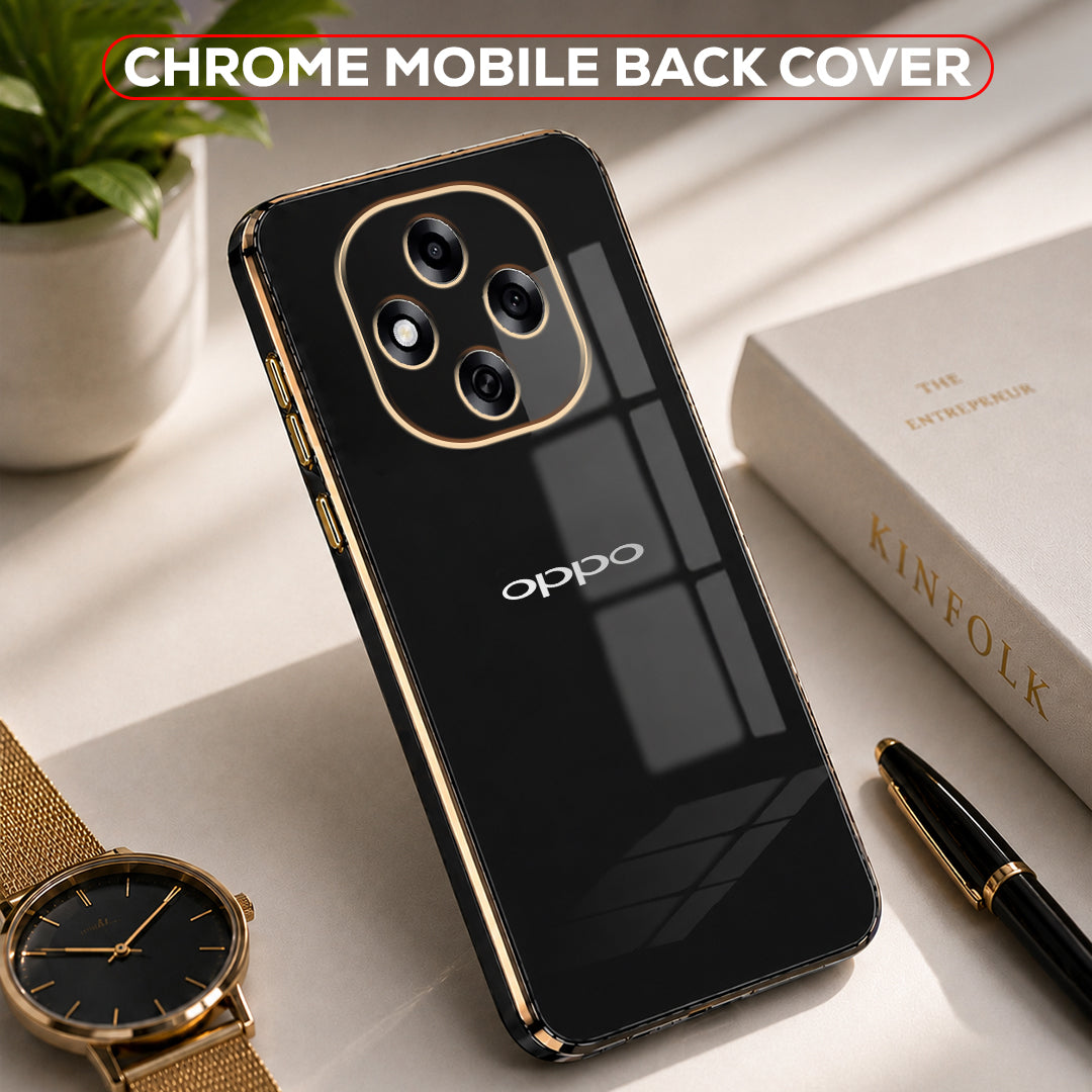 OPPO F31 PRO 5G ULTRA-SHINE GOLD ELECTROPLATED LUXURIOUS BACK CASE WITH CAMERA PROTECTION