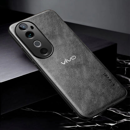 VIVO V40 5G VINTAGE PU LEATHER PROTECTIVE BACK CASE