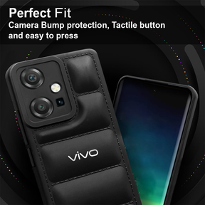 VIVO Y75 5G THE PUFFER EDITION SOFT MATERIAL DOWN JACKET PHONE CASE