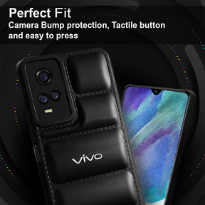 VIVO Y73 5G THE PUFFER EDITION SOFT MATERIAL DOWN JACKET PHONE CASE