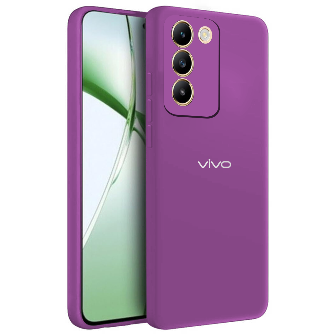 VIVO Y200E 5G Liquid Silicone Velvet-Touch Silk Finish Protective Back Case