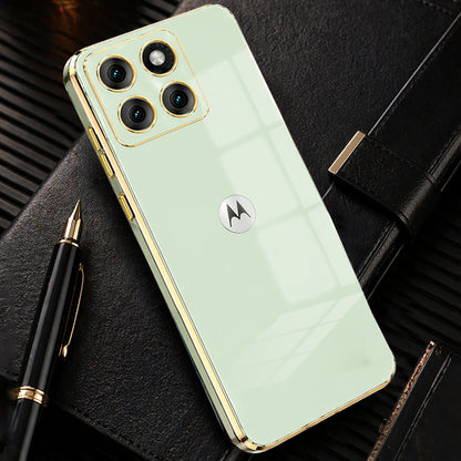 MOTOROLA EDGE 60 PRO 5G ULTRA-SHINE GOLD ELECTROPLATED LUXURIOUS BACK CASE WITH CAMERA PROTECTION