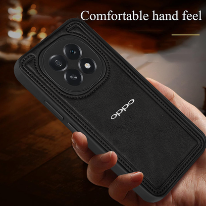 OPPO F29 5G Vintage Leather Stitched Protective Back Case