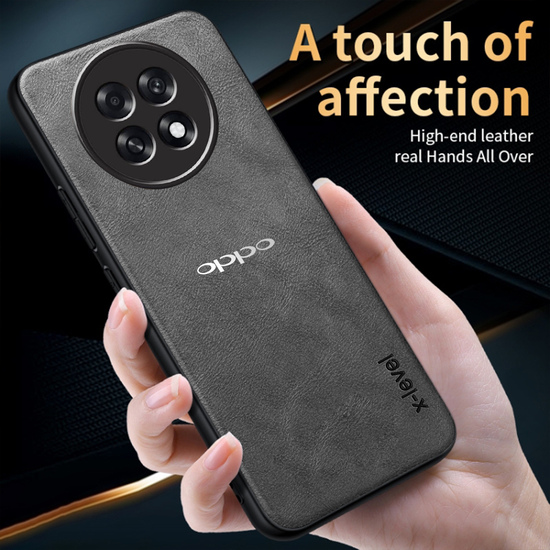 OPPO F31 PRO PLUS PU LEATHER PROTECTIVE BACK CASE WITH CAMERA PROTECTION