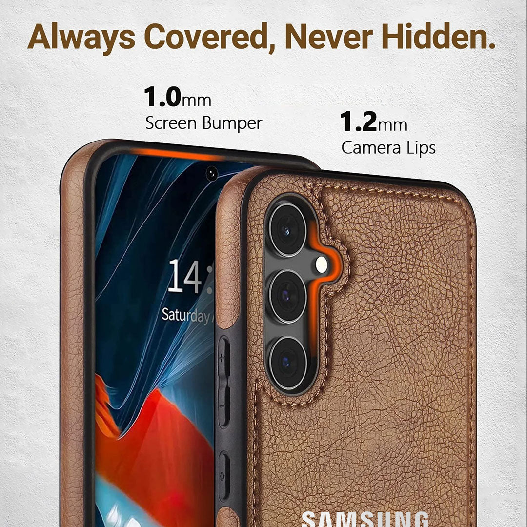 SAMSUNG A54 5G HIGH QUALITY LEATHER PROTECTIVE BACK CASE