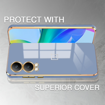 ONEPLUS NORD CE 4 LITE 5G ULTRA-SHINE GOLD ELECTROPLATED LUXURIOUS  BACK CASE WITH CAMERA PROTECTION