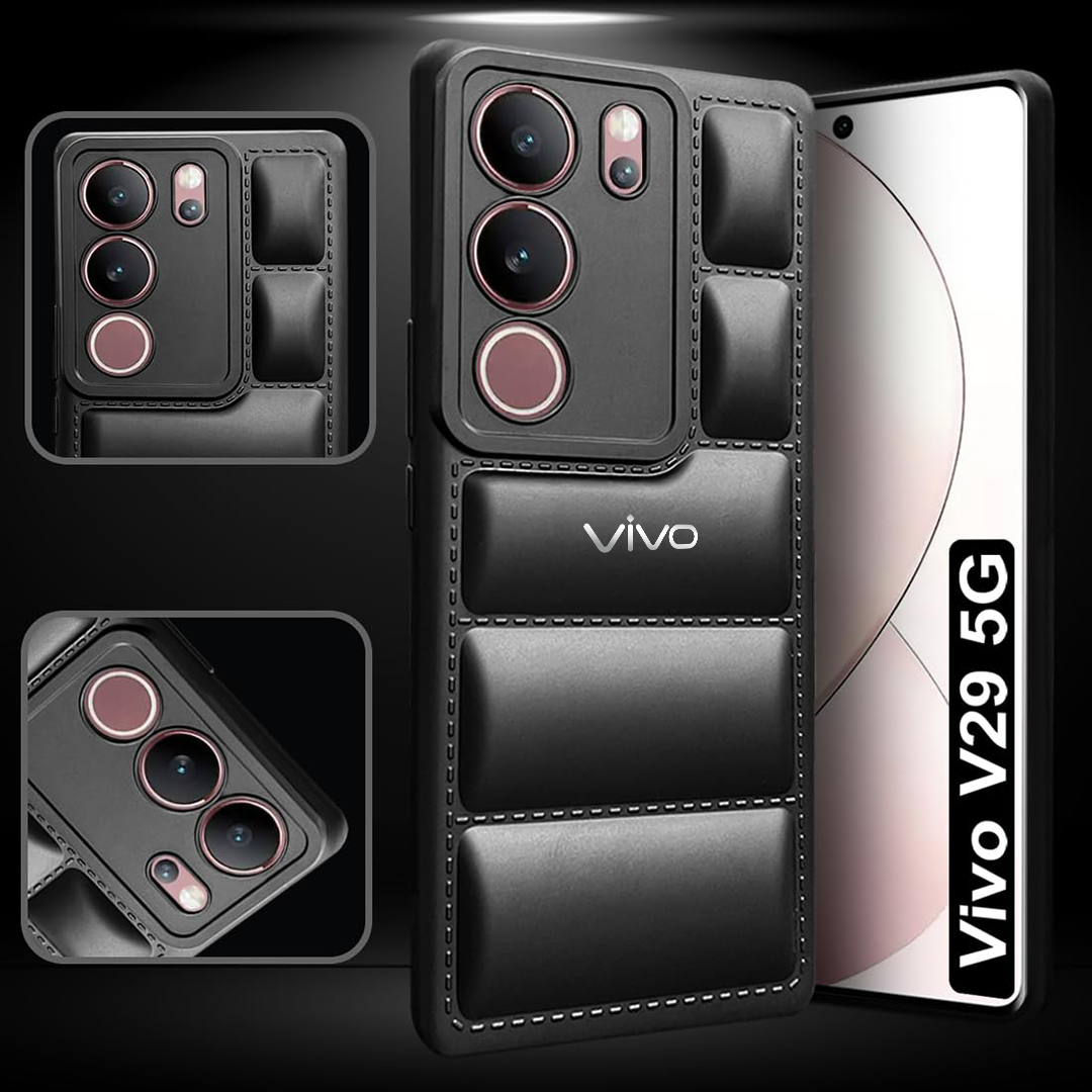 VIVO V29/V29 PRO 5G The Puffer Edition Soft Material Down Jacket Phone Case