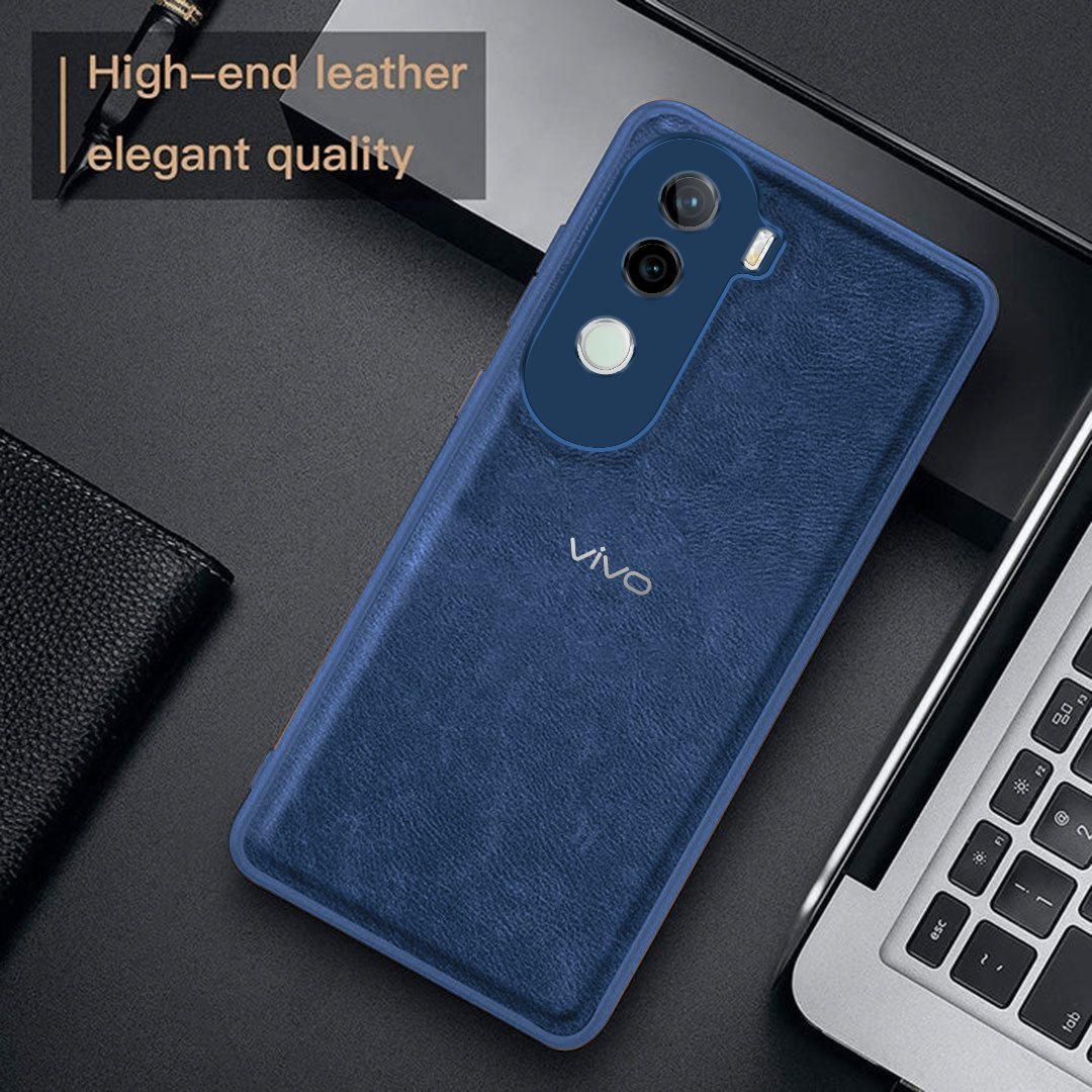 VIVO V40E 5G VINTAGE PU LEATHER PROTECTIVE BACK CASE