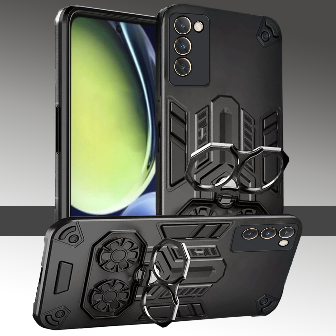 Vivo T3 5G Armor knight Series Camera Protection 2 in 1 Shockproof Phone Cover with Kickstand