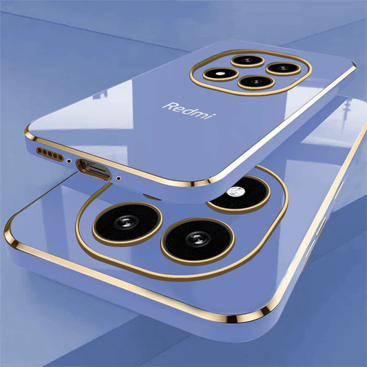 REDMI NOTE 14 PRO PLUS 5G ULTRA-SHINE GOLD ELECTROPLATED LUXURIOUS BACK CASE WITH CAMERA PROTECTION