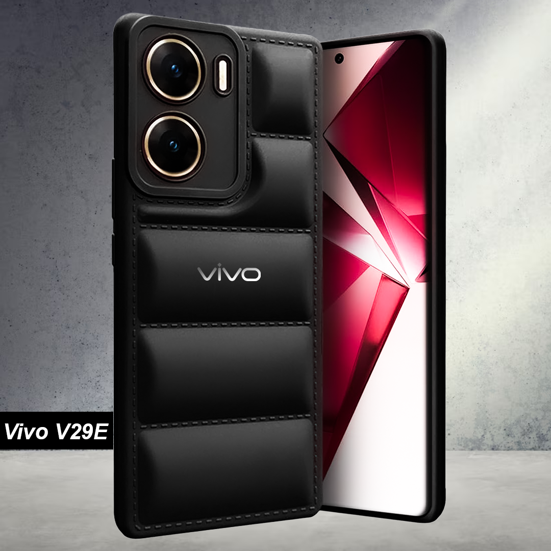 VIVO V29E 5G The Puffer Edition Soft Material Down Jacket Phone Case