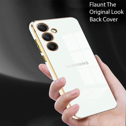 GALAXY A34 5G ULTRA-SHINE GOLD ELECTROPLATED LUXURIOUS  BACK CASE WITH CAMERA PROTECTION