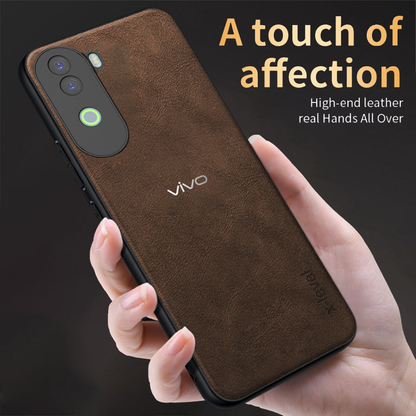 VIVO V40E 5G VINTAGE PU LEATHER PROTECTIVE BACK CASE