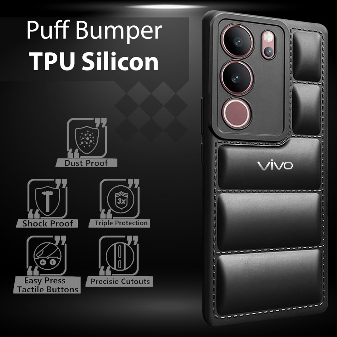 VIVO V29/V29 PRO 5G The Puffer Edition Soft Material Down Jacket Phone Case