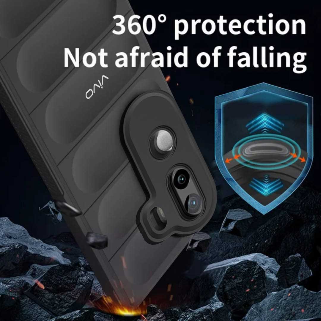 VIVO V40E 5G SHOCKPROOF COQUE BUMPER BACK CASE WITH LOGO