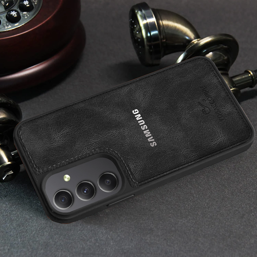 SAMSUNG A34 5G TABACCO PIPES LEATHER PROTECTIVE BACK CASE