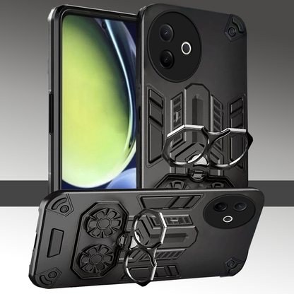 Vivo Y39 5G Armor knight Series Camera Protection 2 in 1 Shockproof Phone Cover with Kickstand