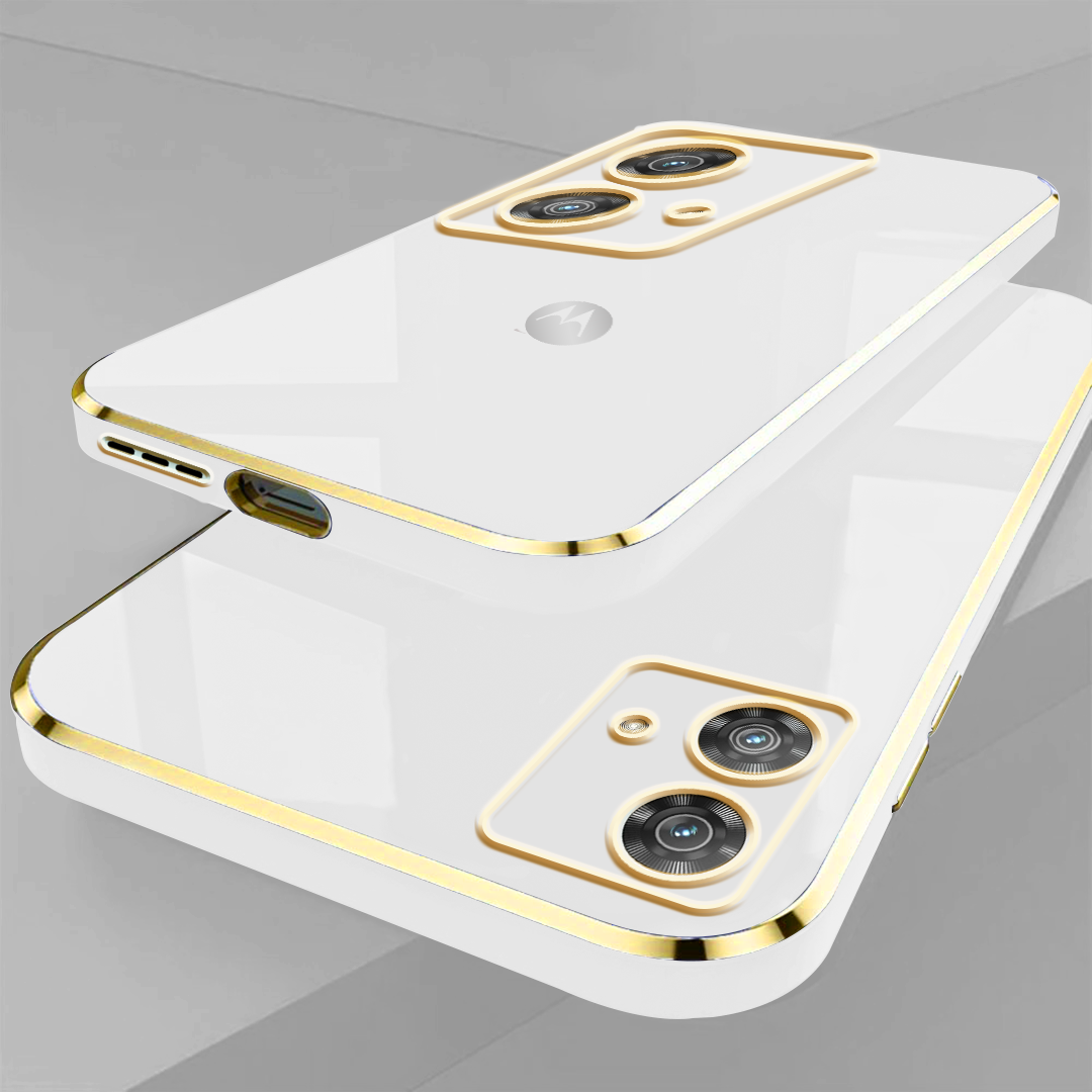 MOTOROLA EDGE40 NEO 5G ULTRA-SHINE GOLD ELECTROPLATED LUXURIOUS BACK CASE WITH CAMERA PROTECTION