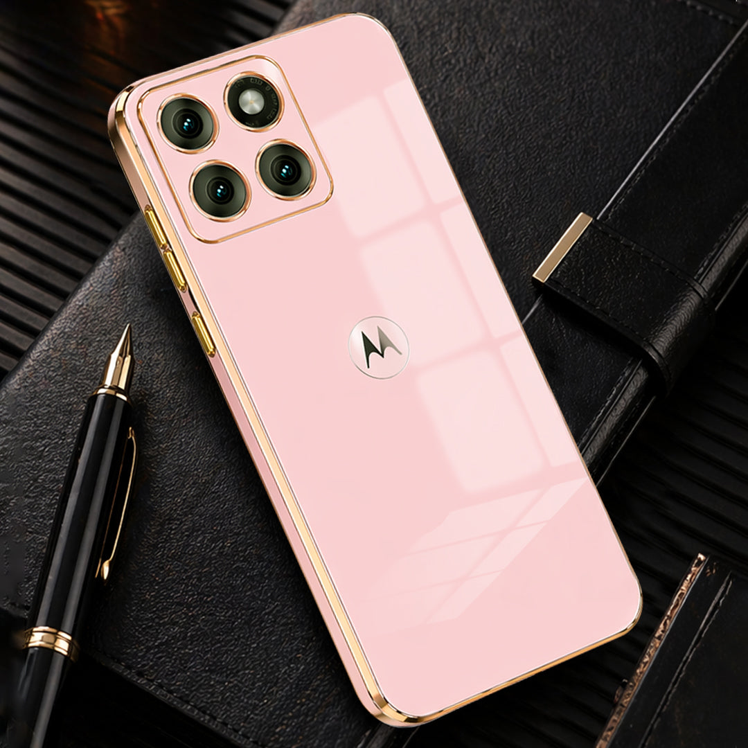 MOTOROLA EDGE 60 PRO 5G ULTRA-SHINE GOLD ELECTROPLATED LUXURIOUS BACK CASE WITH CAMERA PROTECTION