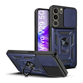 VIVO v29/ V29 PRO 5G ARMOR MILITARY-GRADE CASE WITH SLIDING CAMERA COVER & 360 KICKSTAND