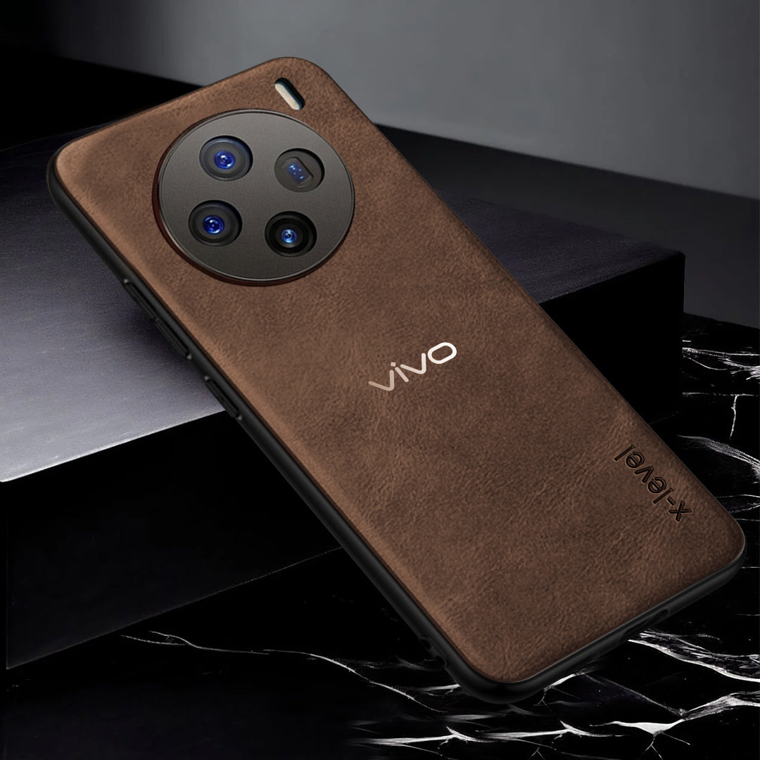 VIVO X100 5G Vintage Leather Stitched Protective Back Case Regular price