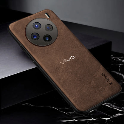 VIVO X100 5G Vintage Leather Stitched Protective Back Case Regular price
