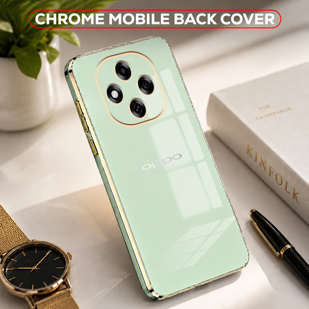 OPPO F31 PRO 5G ULTRA-SHINE GOLD ELECTROPLATED LUXURIOUS BACK CASE WITH CAMERA PROTECTION
