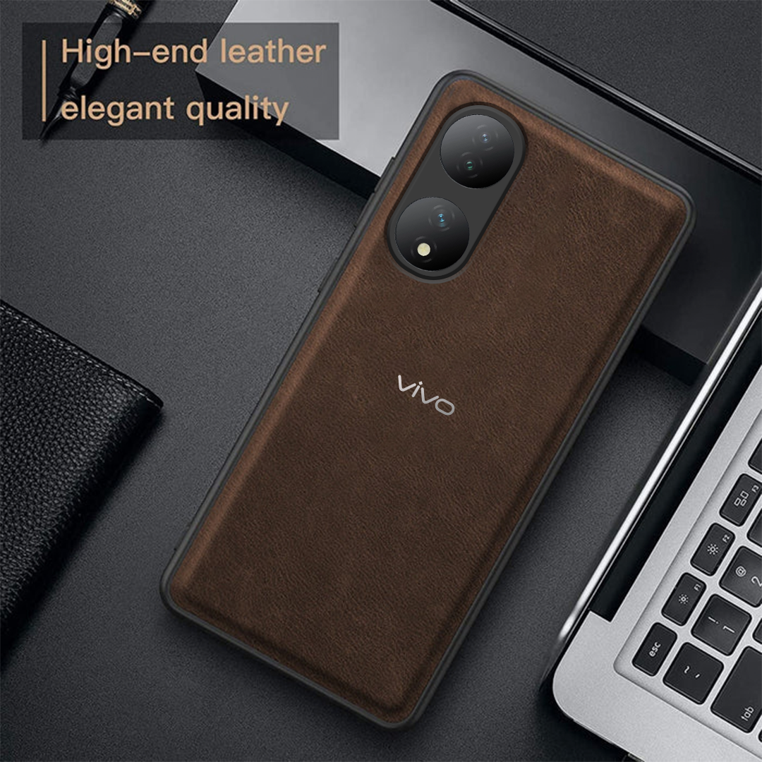 VIVO Y100/Y100A 5G VINTAGE PU LEATHER PROTECTIVE BACK CASE