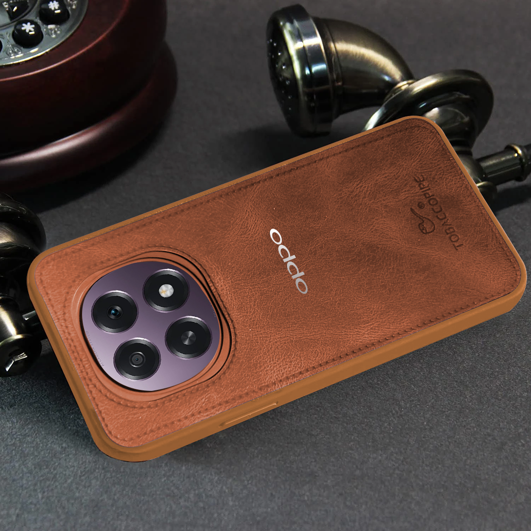 OPPO F29 PRO 5G TABACCO PIPES LEATHER PROTECTIVE BACK CASE
