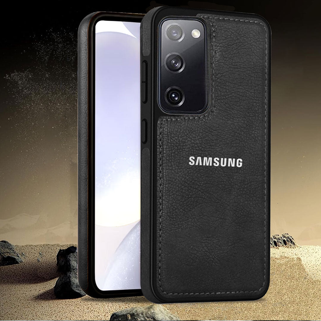 SAMSUNG S20 FE 5G  LEATHER PROTECTIVE BACK CASE